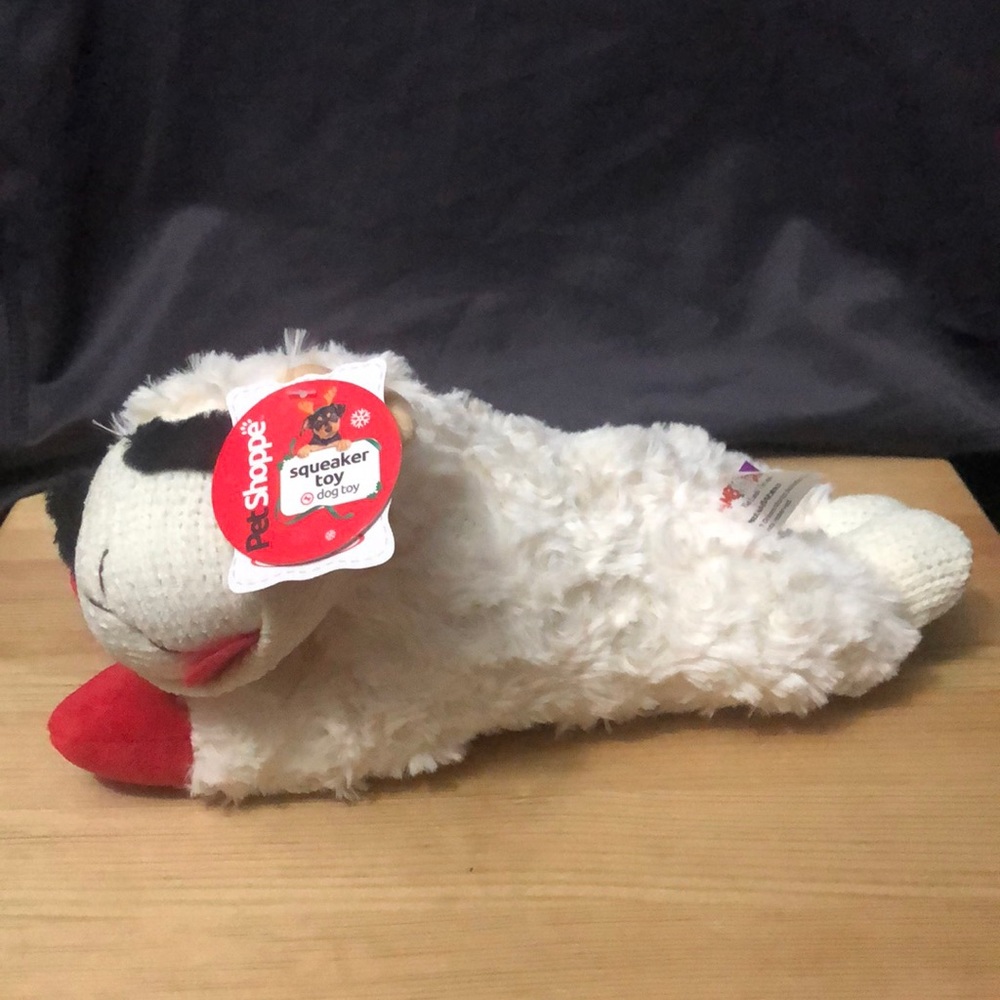 Lamb Chop Stuffed Dog Toy
